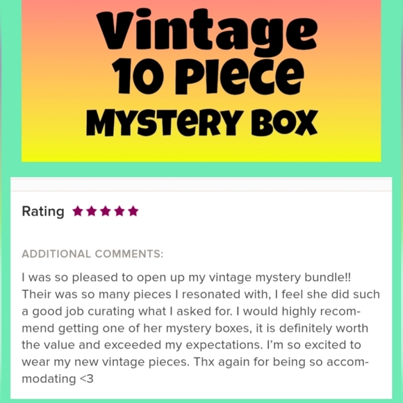 Vintage 10 Piece Mystery Box - Mixed Sizes - A/B Condition - Picture 2 of 3
